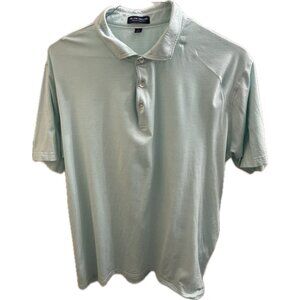 Peter Millar Crown Crafted Shirt Men's XL Polo Seafoam Cotton Modal Blend